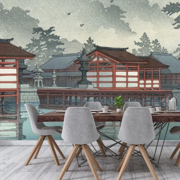 KADAM-Hohenberger-Japanese-Temple-Mural-panel-tapeta
