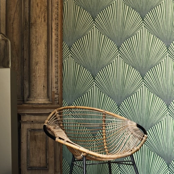 KADAM-casadeco-semiramis-zold-tapeta